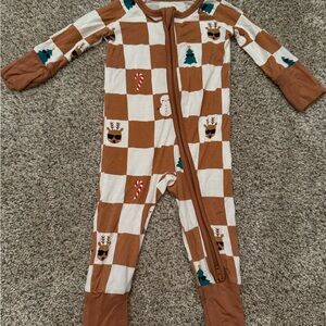 Little Sleepies Newborn Holiday Checks Zippy